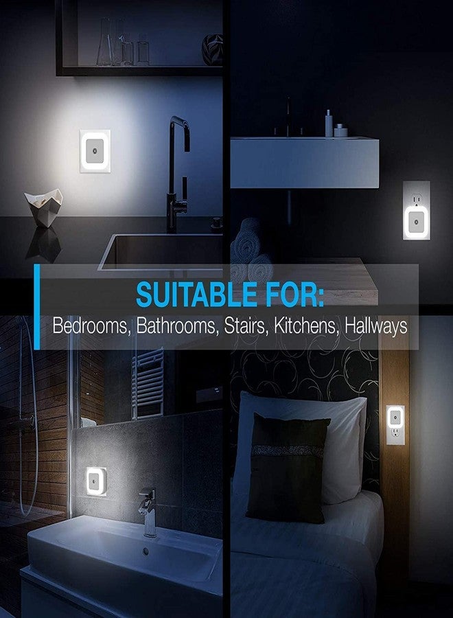 QERINKLE Attractive Sensor led Night Light lamp 0.5W Full Automatic Sensor Smart Sensor LED Plug Night Lamp for Bedroom Gift Office Living Room (Pack of 2 White lamp) - Image 4